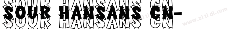 sour hansans cn字体转换